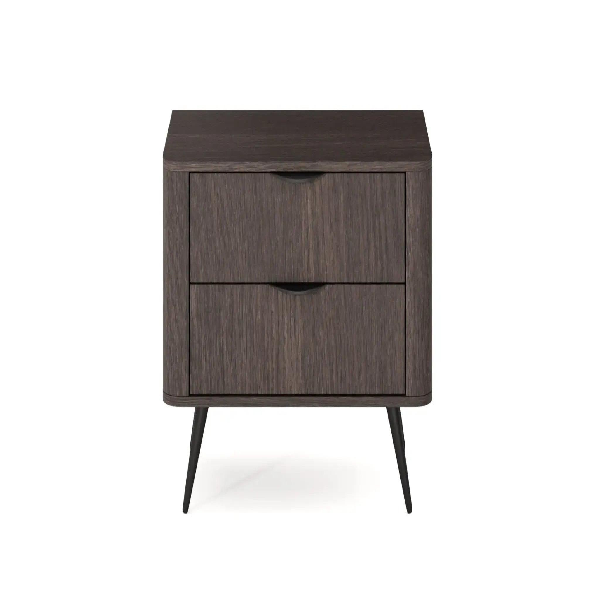 CASANOVA PARIS Selena - table de chevet 2 tiroirs 63cmbois de chêne - chêne foncé