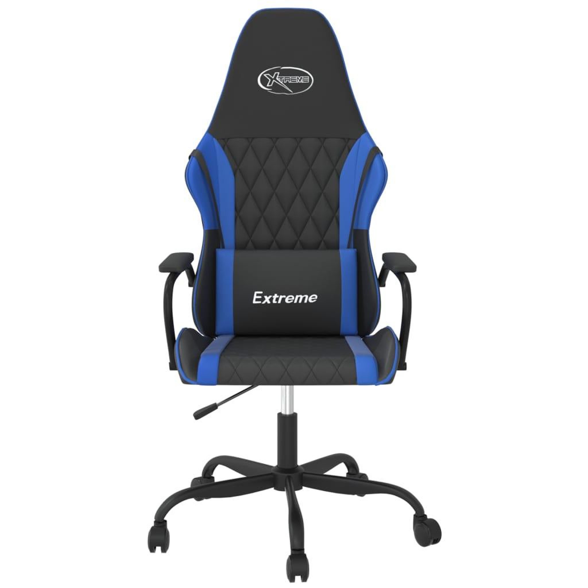 Voir la diapositive 3 : VIDAXL Chaise de jeu Noir et bleu Similicuir