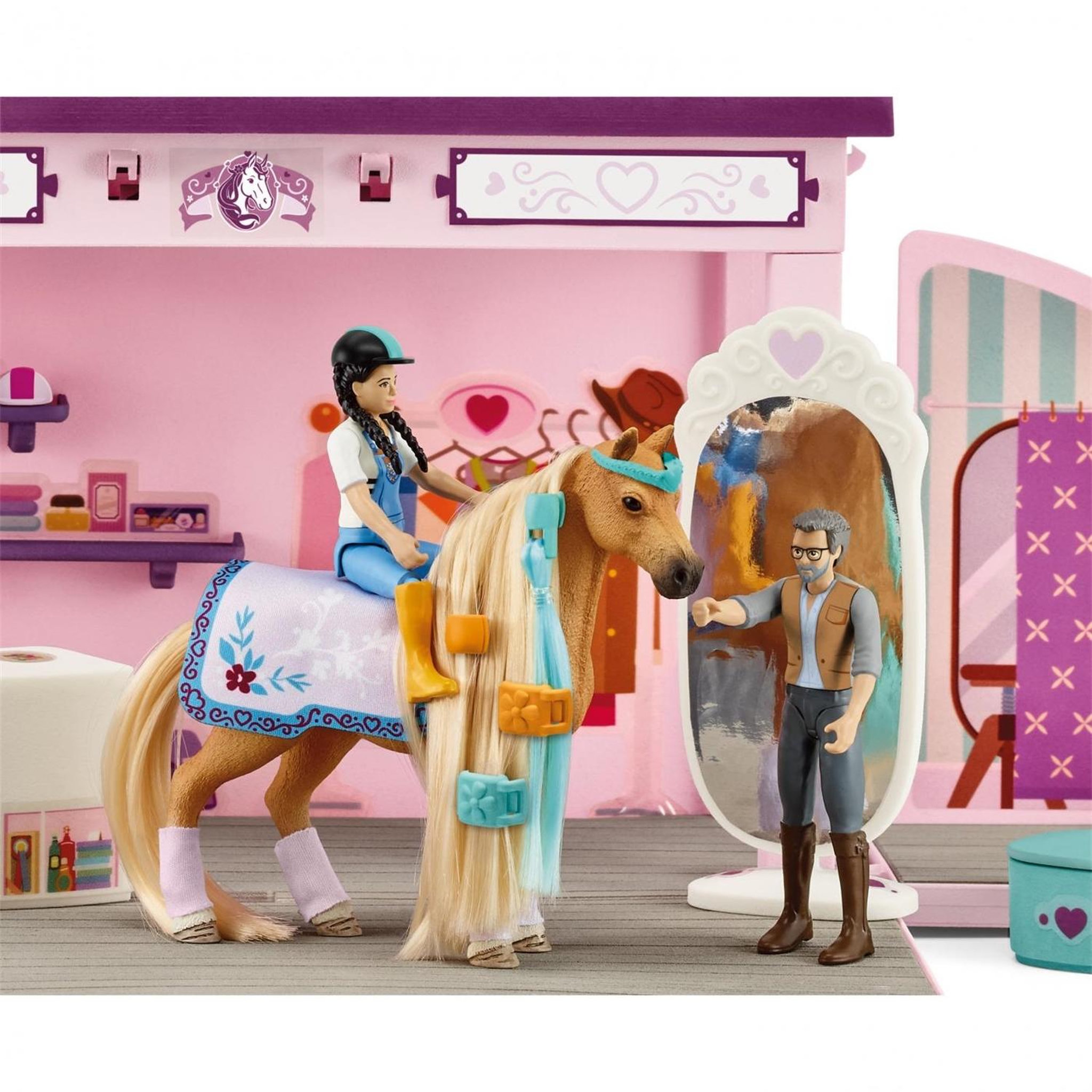 Voir la diapositive 4 : Schleich Horse Club Sofia's Beauties Boutique pop-up avec figurines