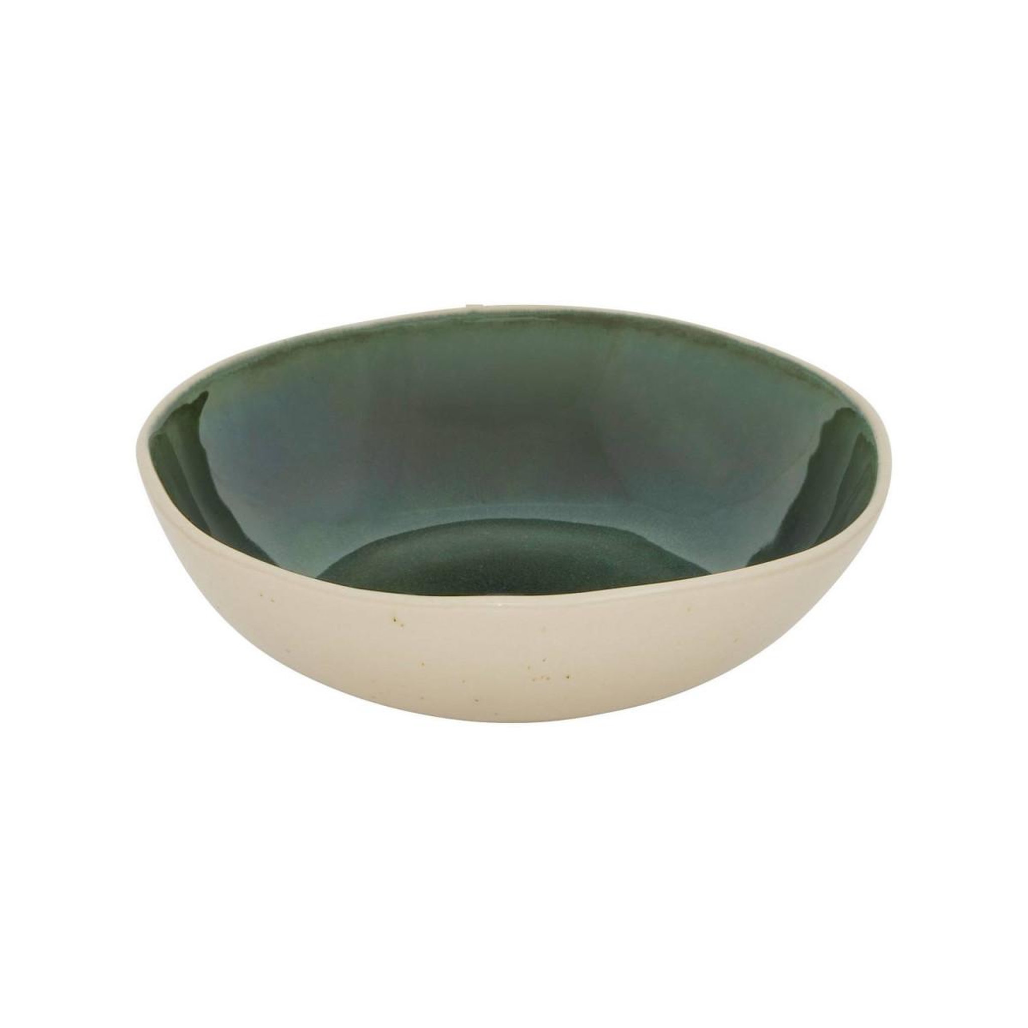 Voir la diapositive 2 : SECRET DE GOURMET Lot de 6 assiettes creuses en faïence  wonja  19cm vert