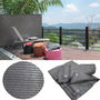 Voir la diapositive 4 : ID MARKET Brise vue renforcé 1,5 x 10 M gris 90 gr/m² classique