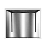 SWEEEK Lot de 3 persiennes verticales anthracite 100cm pergola bioclimatique Triomphe