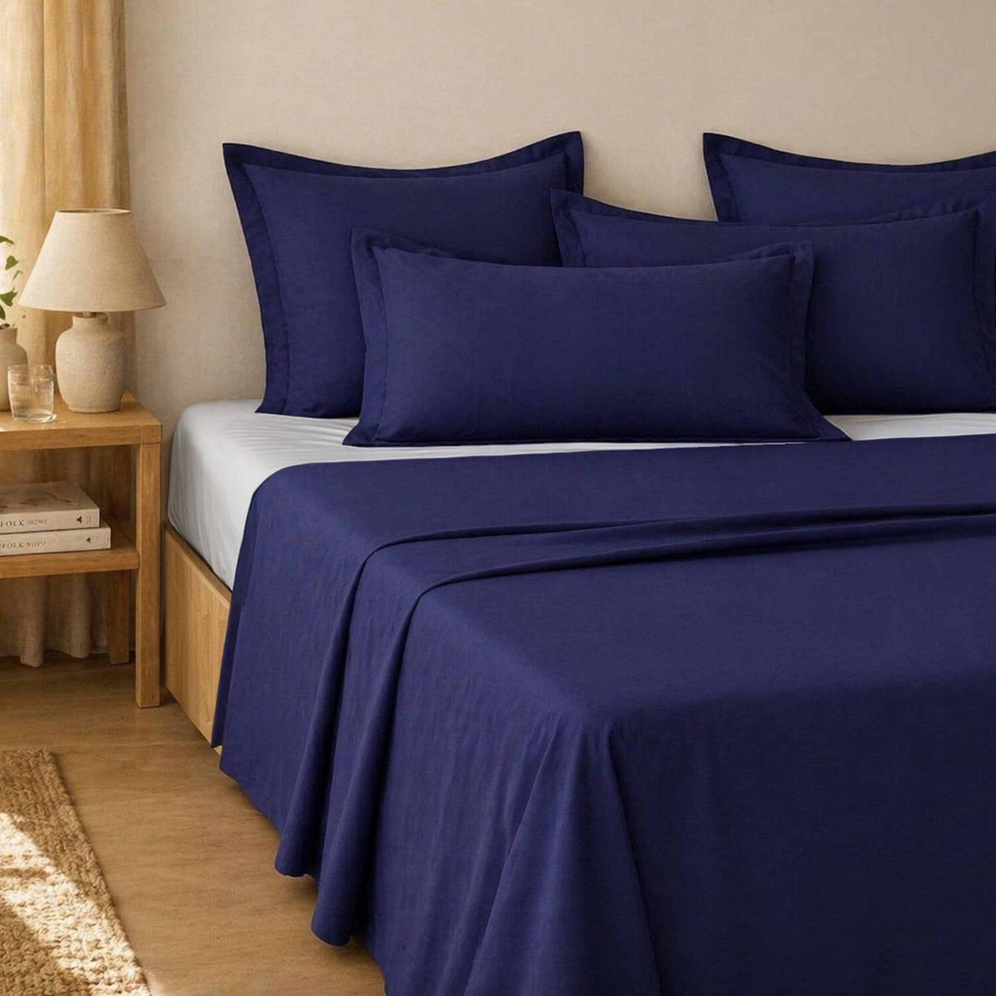 Voir la diapositive 4 : ATELIER DU COTON Parure de drap et drap housse coton 57fils unie