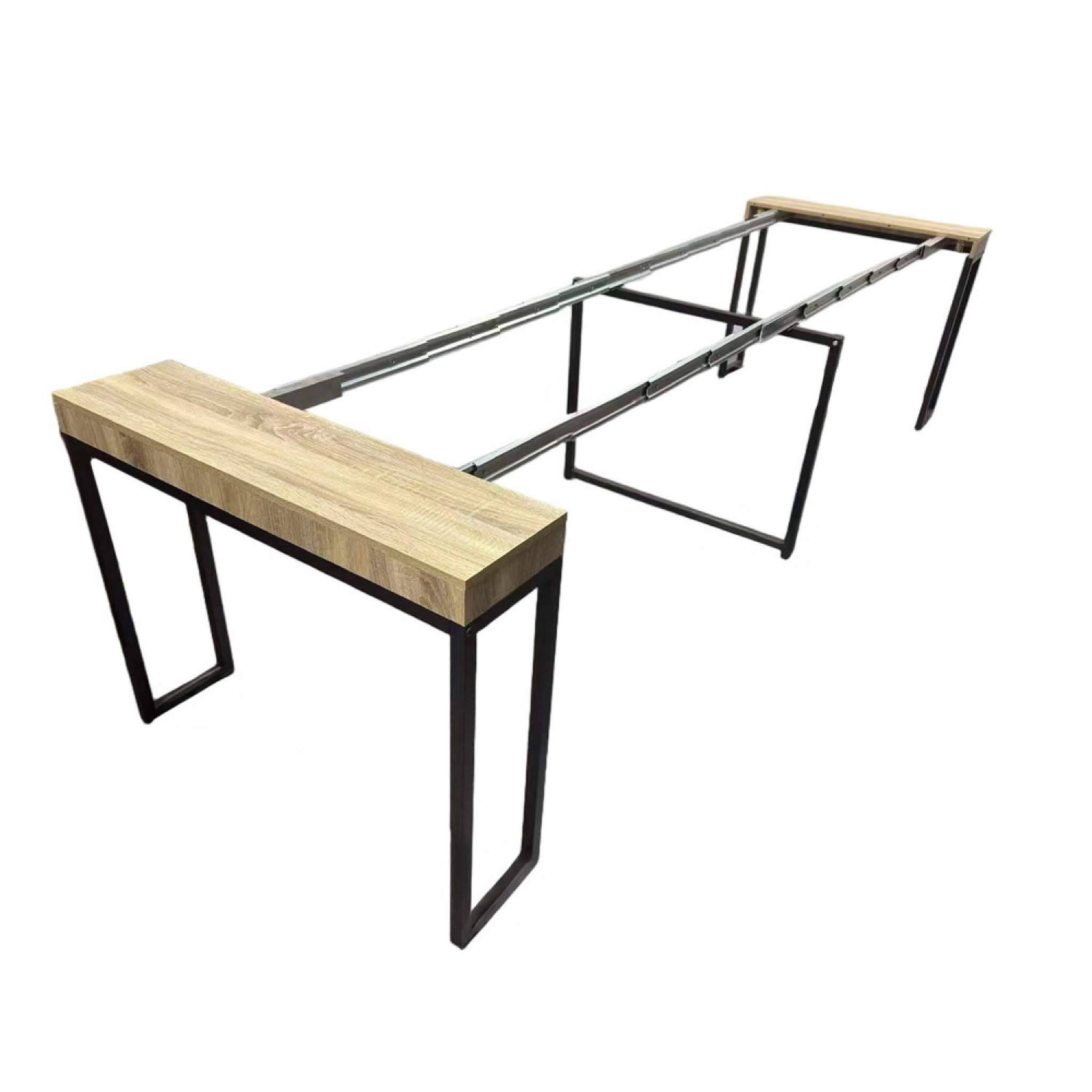 Voir la diapositive 6 : CONCEPT USINE Table console extensible 8-10 personnes effet bois 235cm vella