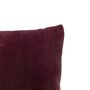 Voir la diapositive 2 : ATMOSPHERA Coussin en Flanelle Uni  Ollis  38x38cm Violet