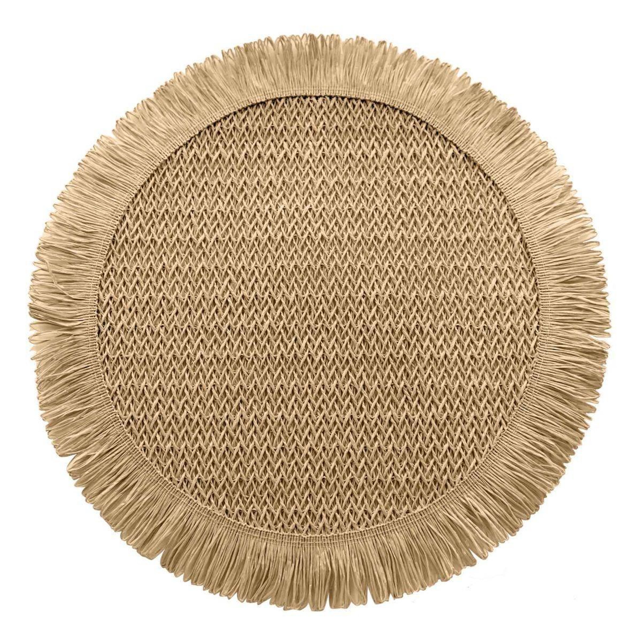 Douceur d'Intérieur Set de table en papier  pepita  38cm camel