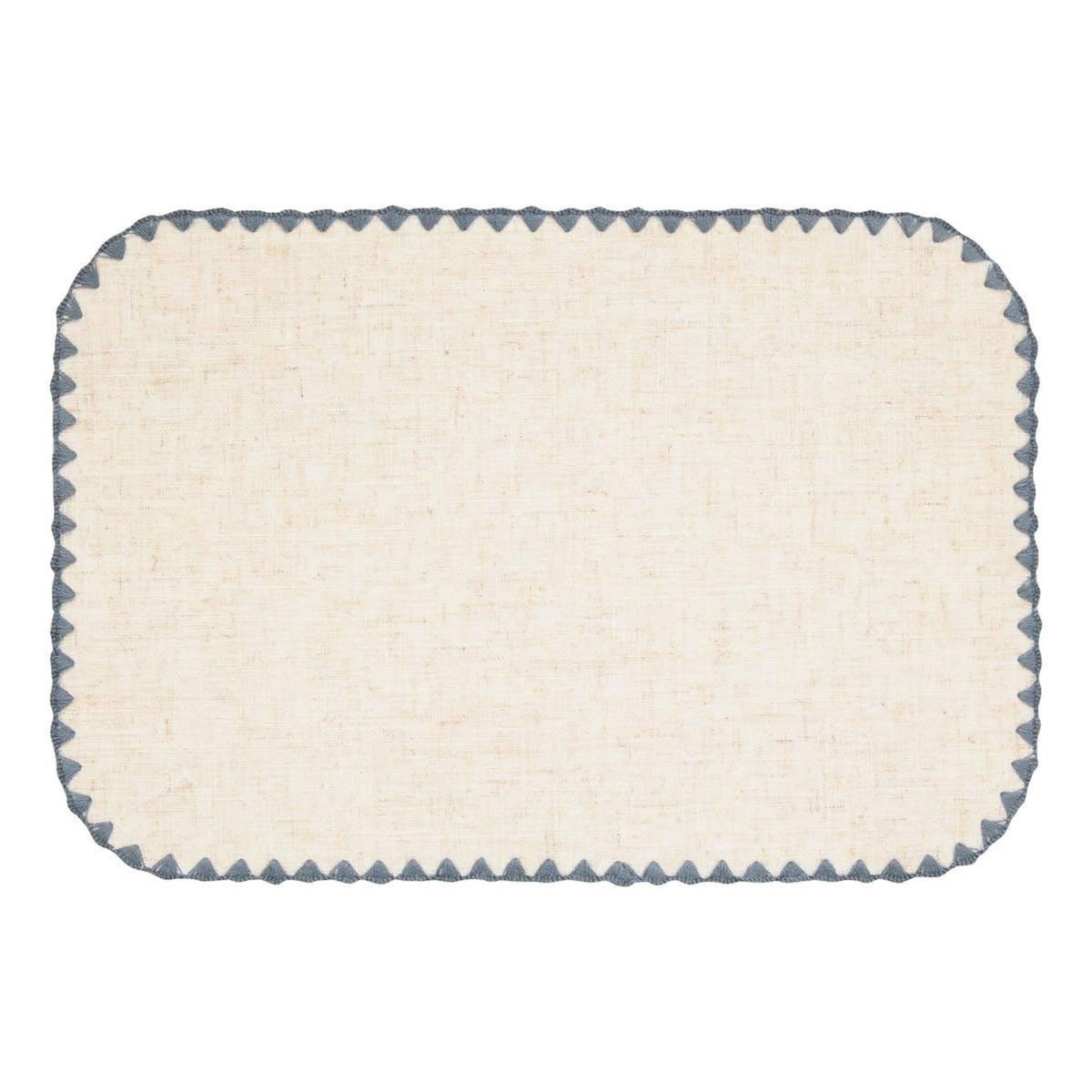 SECRET DE GOURMET Set de Table en Tissu  Sandrine  30x45cm Bleu