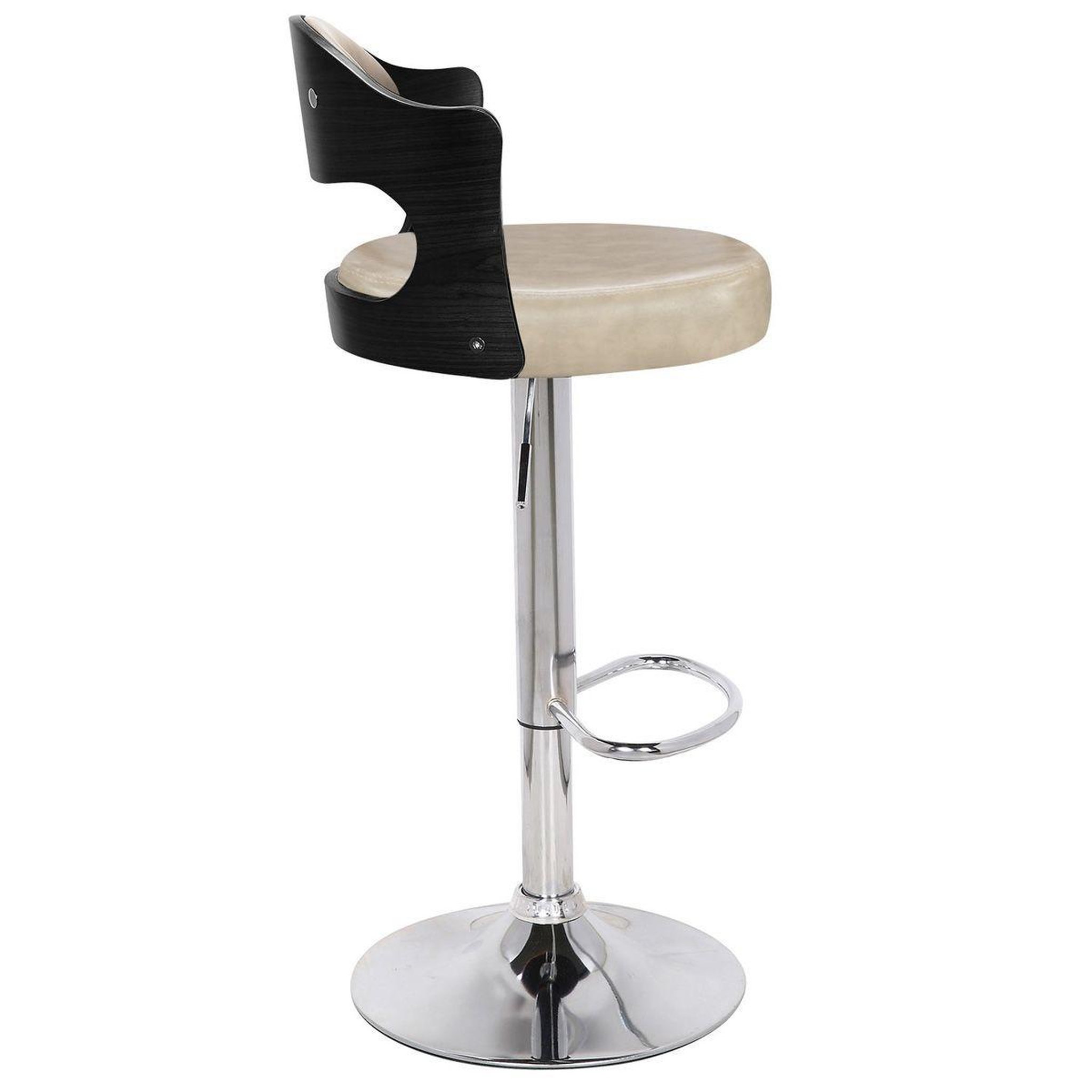 Voir la diapositive 4 : Paris Prix Lot de 2 Tabourets de Bar  Omina  90-110cm Crème