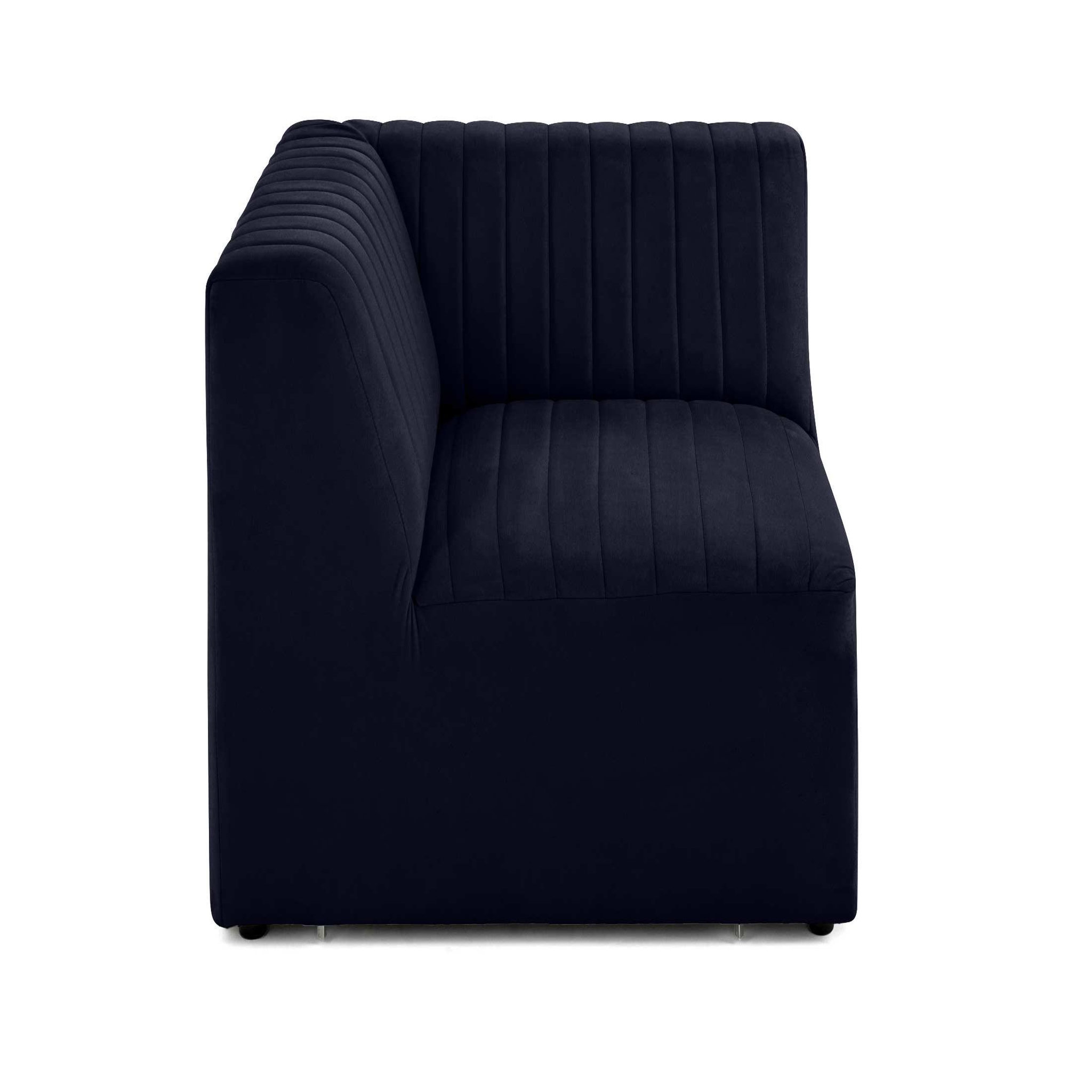 Voir la diapositive 3 : LISA DESIGN Nova - module d'assise d'angle réversible - en velours