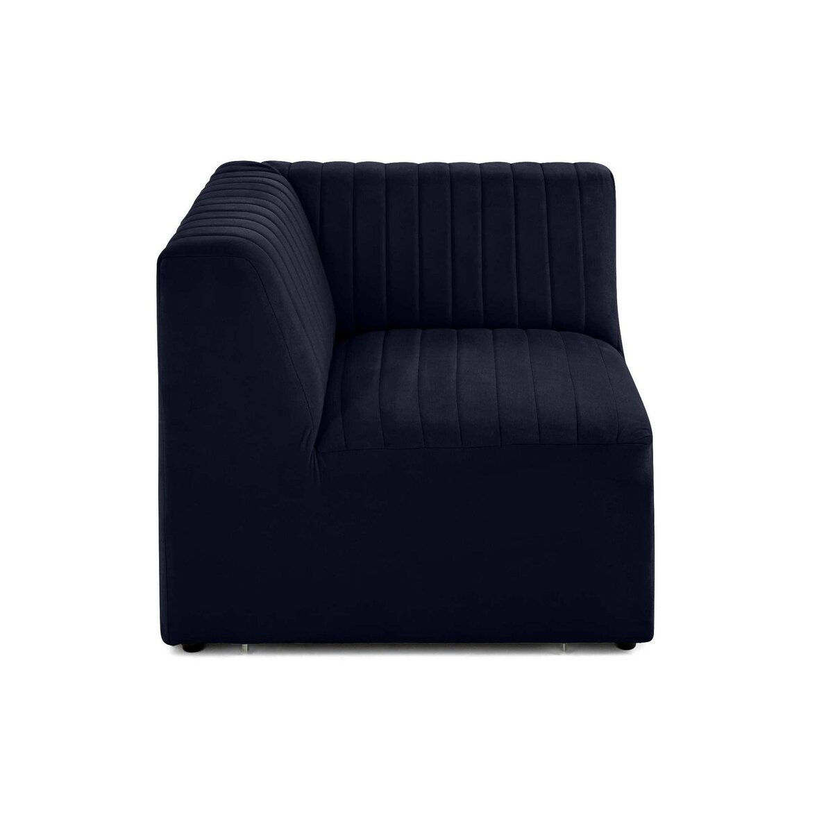 LISA DESIGN Nova - module d'assise d'angle réversible - en velours