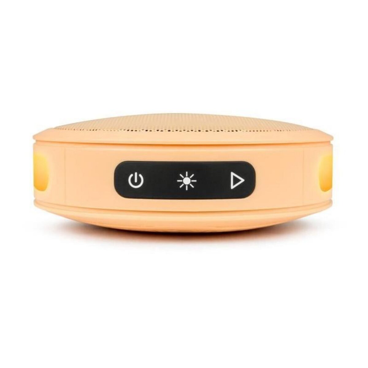 BIGBEN PARTY BIGBEN Party - Enceinte Bluetooth ronde avec dragonne et effets lumineux - 15W - Orange Pastel