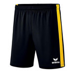 Erima Short Noir/Jaune Homme Erima Retro Star. Coloris disponibles : Noir