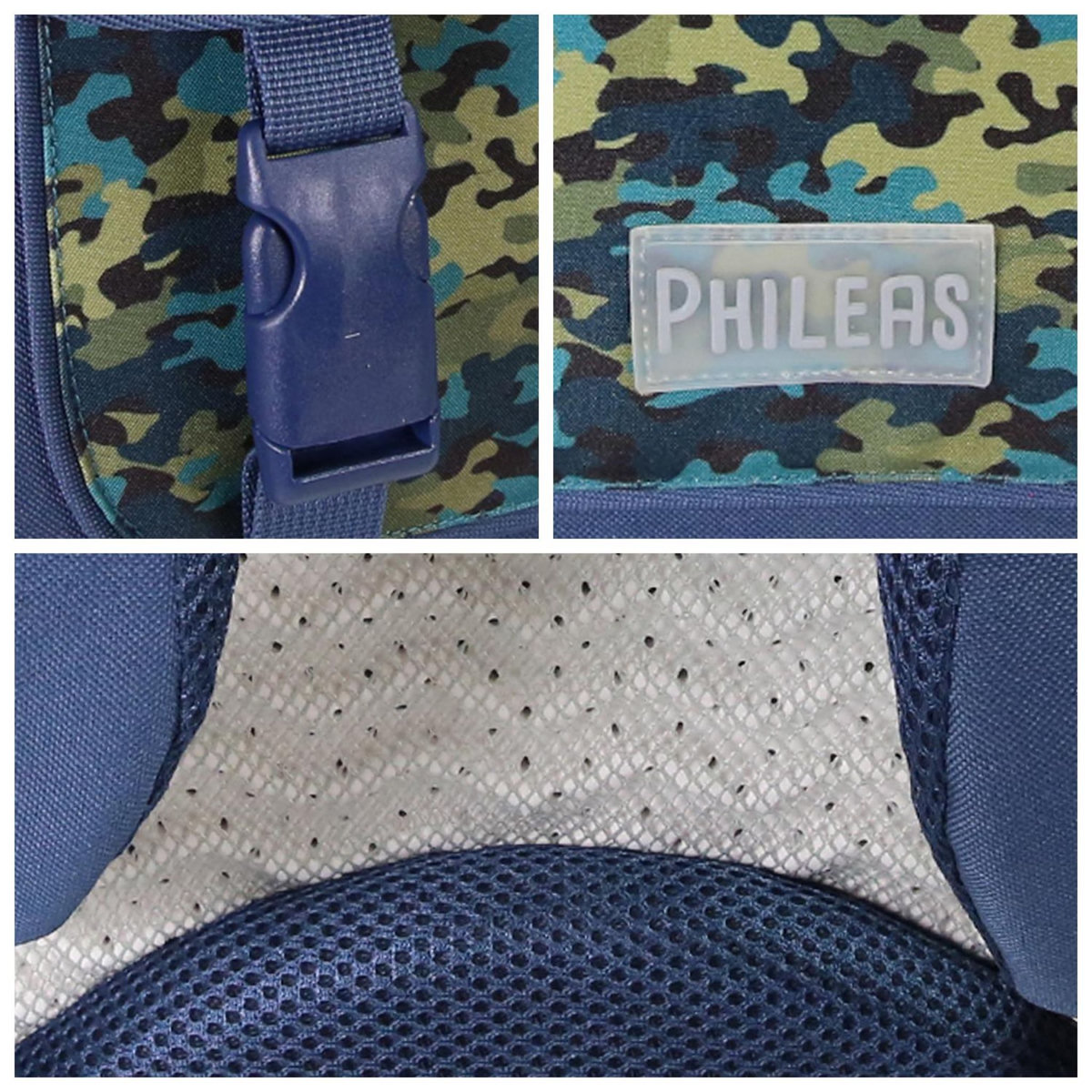 Bagtrotter Cartable Scolaire Primaire 38cm Phileas - Requins Bleu Marine  2 Compartiments - Bagtrotter