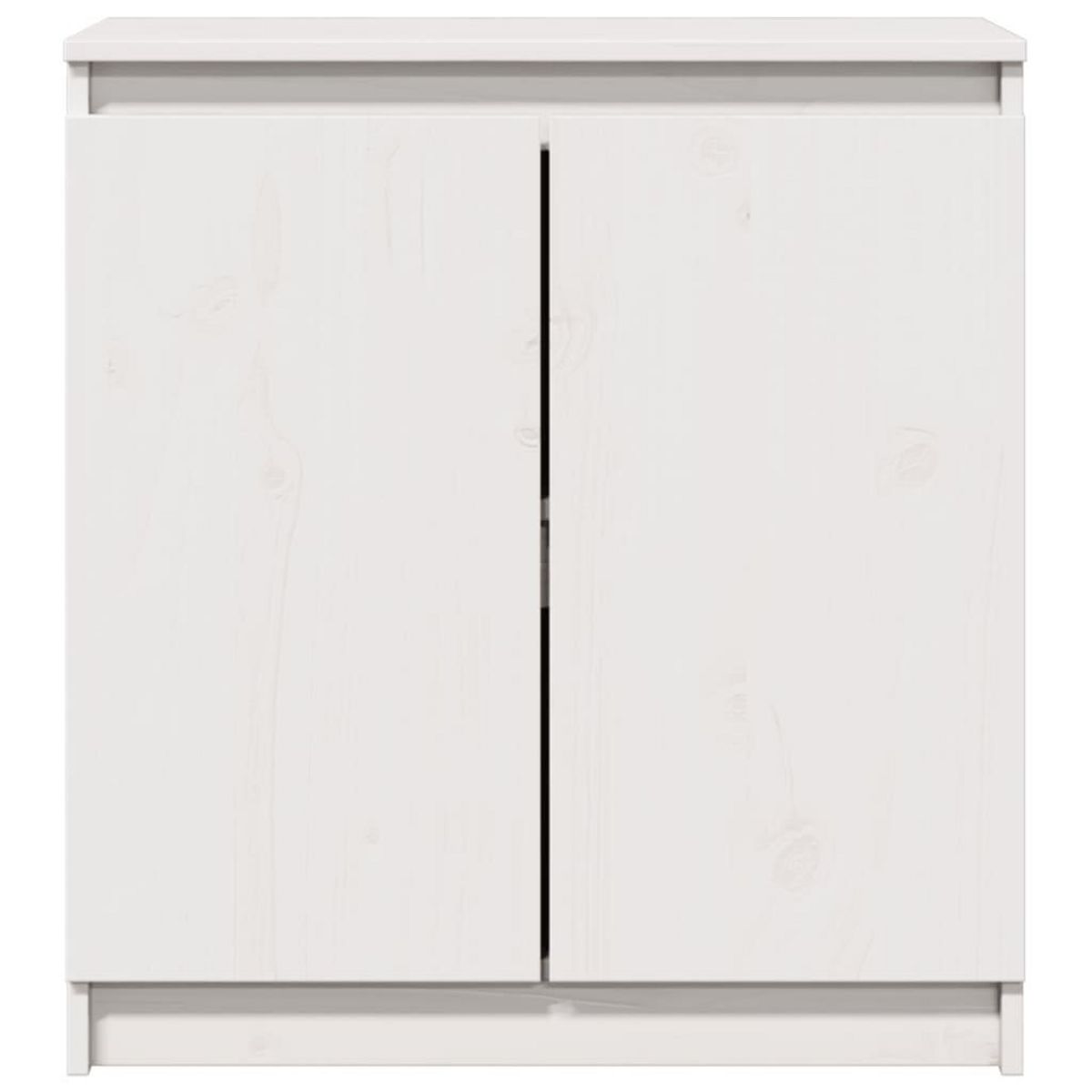 VIDAXL Armoire laterale blanc 60x36x65 cm bois de pin massif