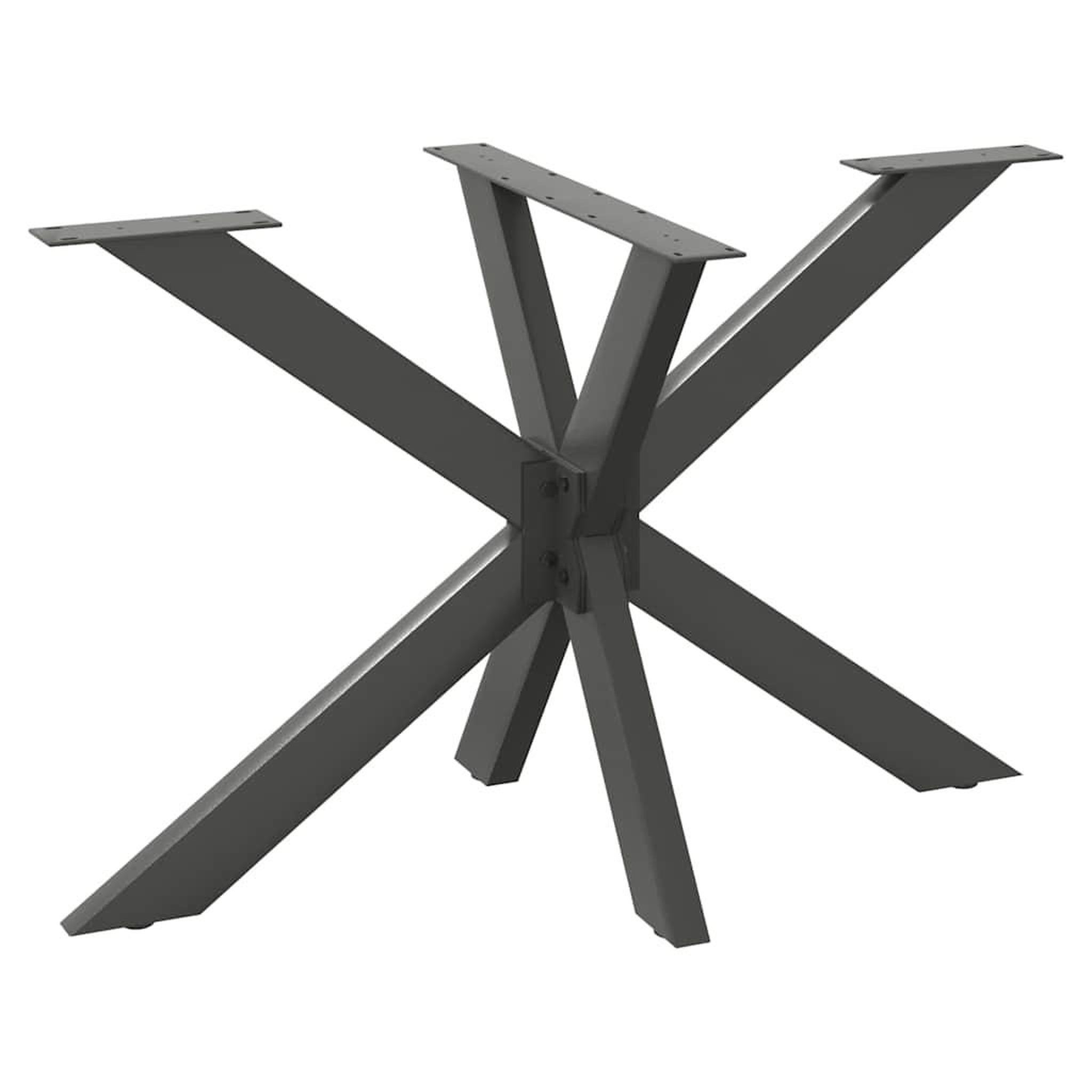 VIDAXL Pied de table a manger forme d'araignee 120x68x(72-73) cm