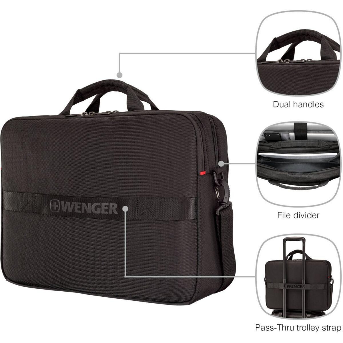 Wenger Sacoche 17'' XE Brief Noire