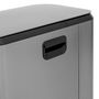 Voir la diapositive 5 : FIVE Poubelle de Cuisine à Pédale  Inox  50L Gris