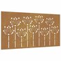 Voir la diapositive 2 : VIDAXL Decoration murale jardin 105x55 cm acier corten design de fleur