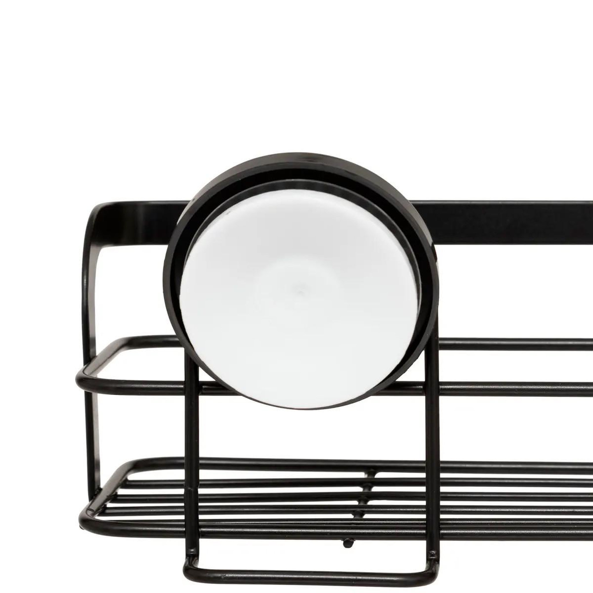 Voir la diapositive 2 : FIVE Étagère de douche à ventouses  venterra  25cm noir