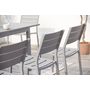 Voir la diapositive 3 : CONCEPT USINE Table de jardin extensible 6 chaises et 2 fauteuils en alu MEZZANE