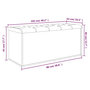 Voir la diapositive 6 : VIDAXL Banc de rangement chene fume 102x42x45 cm bois d'ingenierie