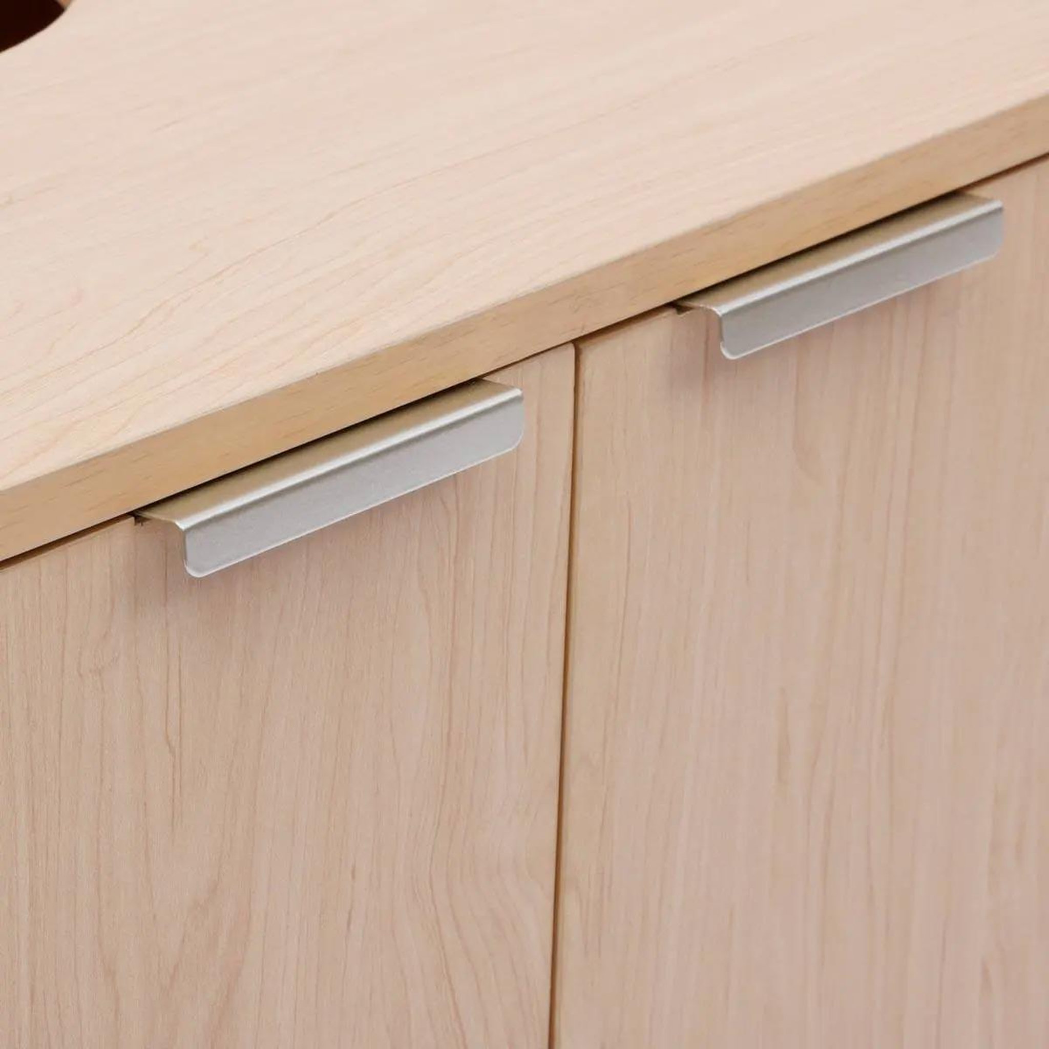 Voir la diapositive 5 : FIVE Meuble sous lavabo 2 portes  liora  80cm naturel