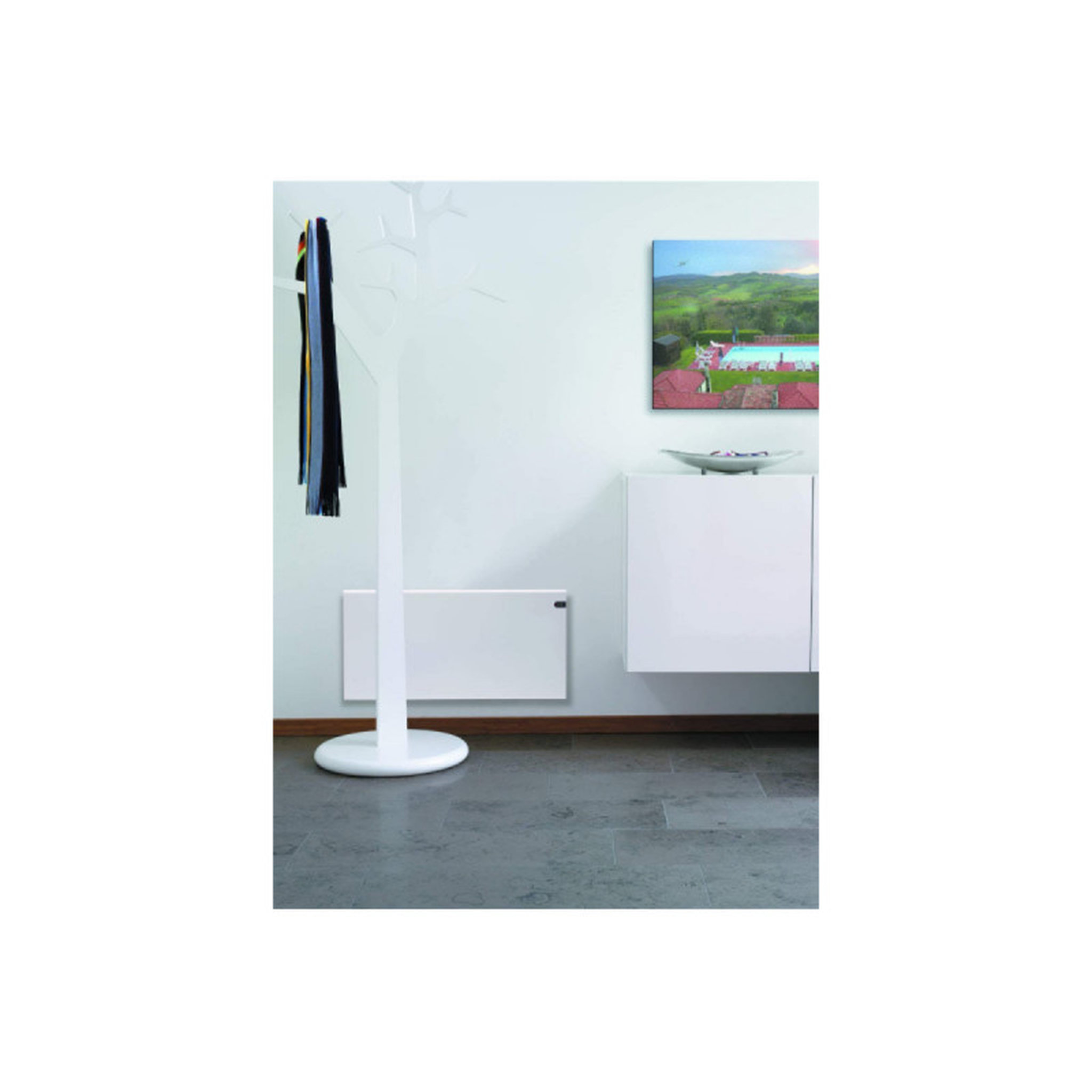Voir la diapositive 4 :  Radiateur électrique ADAX - Blanc - 1400 W - 1042x370x90mm - Neo Basic NP14 KDT