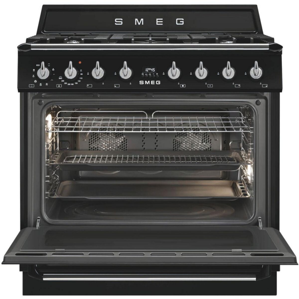 SMEG Piano de cuisson gaz TR90GMBL