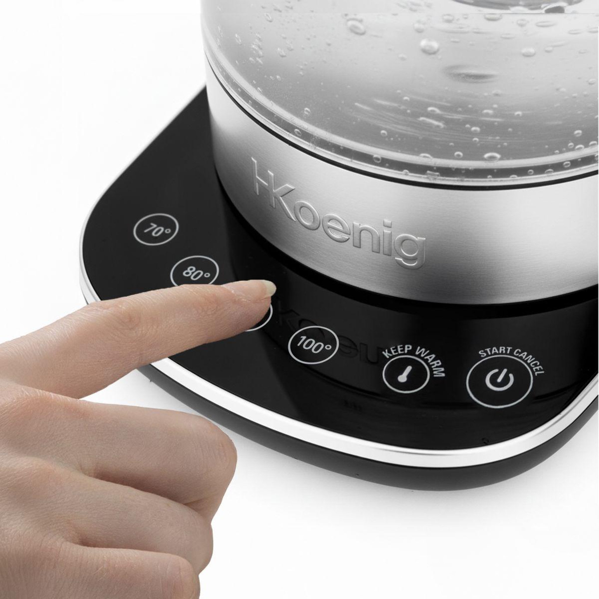 Voir la diapositive 4 : H.Koenig Bouilloire à température réglable bo600
