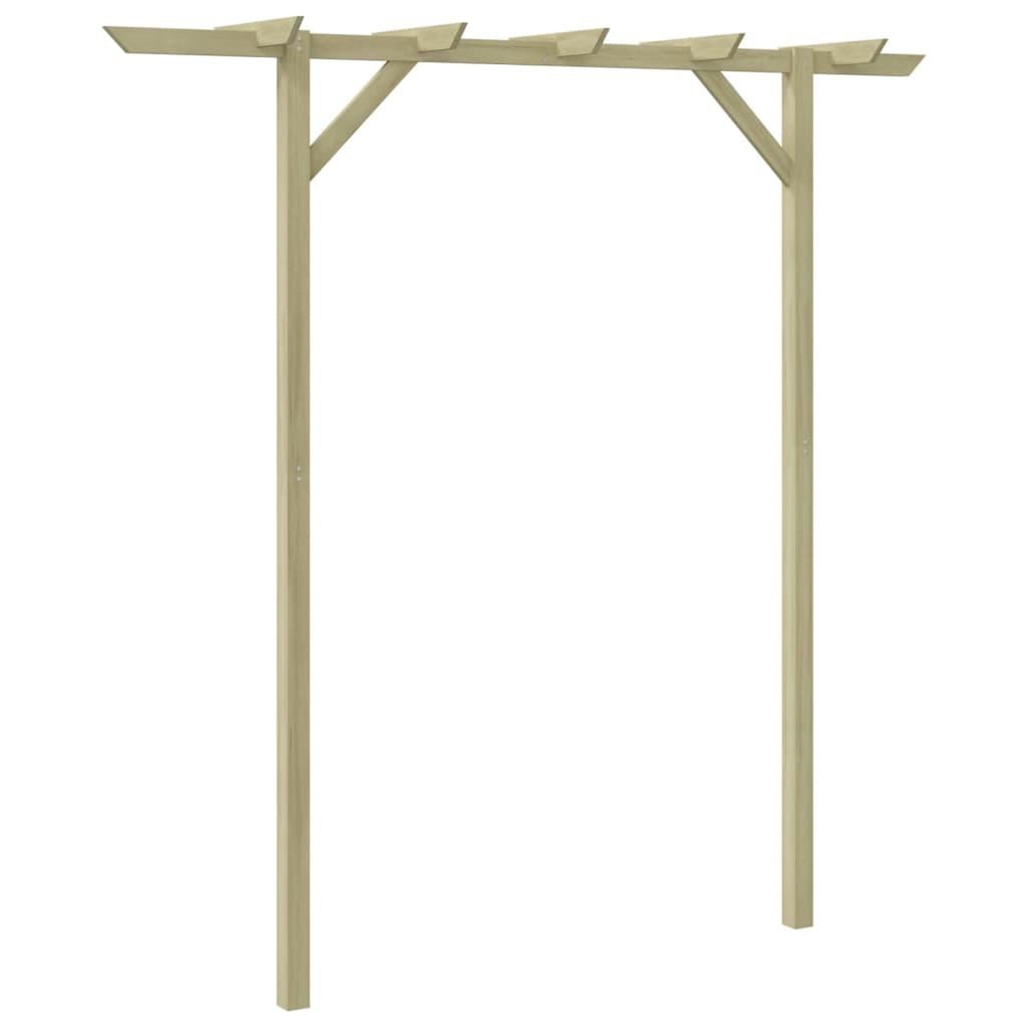 Voir la diapositive 1 : VIDAXL Pergola de jardin 205 x 40 x 203 cm Bois