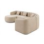Voir la diapositive 4 : LISA DESIGN Ikare - canapé modulable d'angle gauche - 5 places - avec méridienne - en tissu