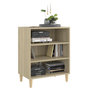 Voir la diapositive 3 : VIDAXL Buffet chene sonoma 57x35x70 cm bois d'ingenierie