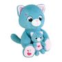 Voir la diapositive 3 : JEMINI Peluche douce - JEMINI - TOONIES - Maman Chat intéractive et son bébé - +/- 26 cm - 6 fonctions