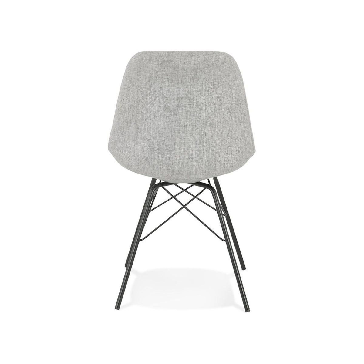 Paris Prix Chaise Design  Aliba  83cm Gris & Noir