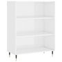 Voir la diapositive 2 : VIDAXL Bibliotheque blanc brillant 69,5x32,5x90 cm bois d'ingenierie