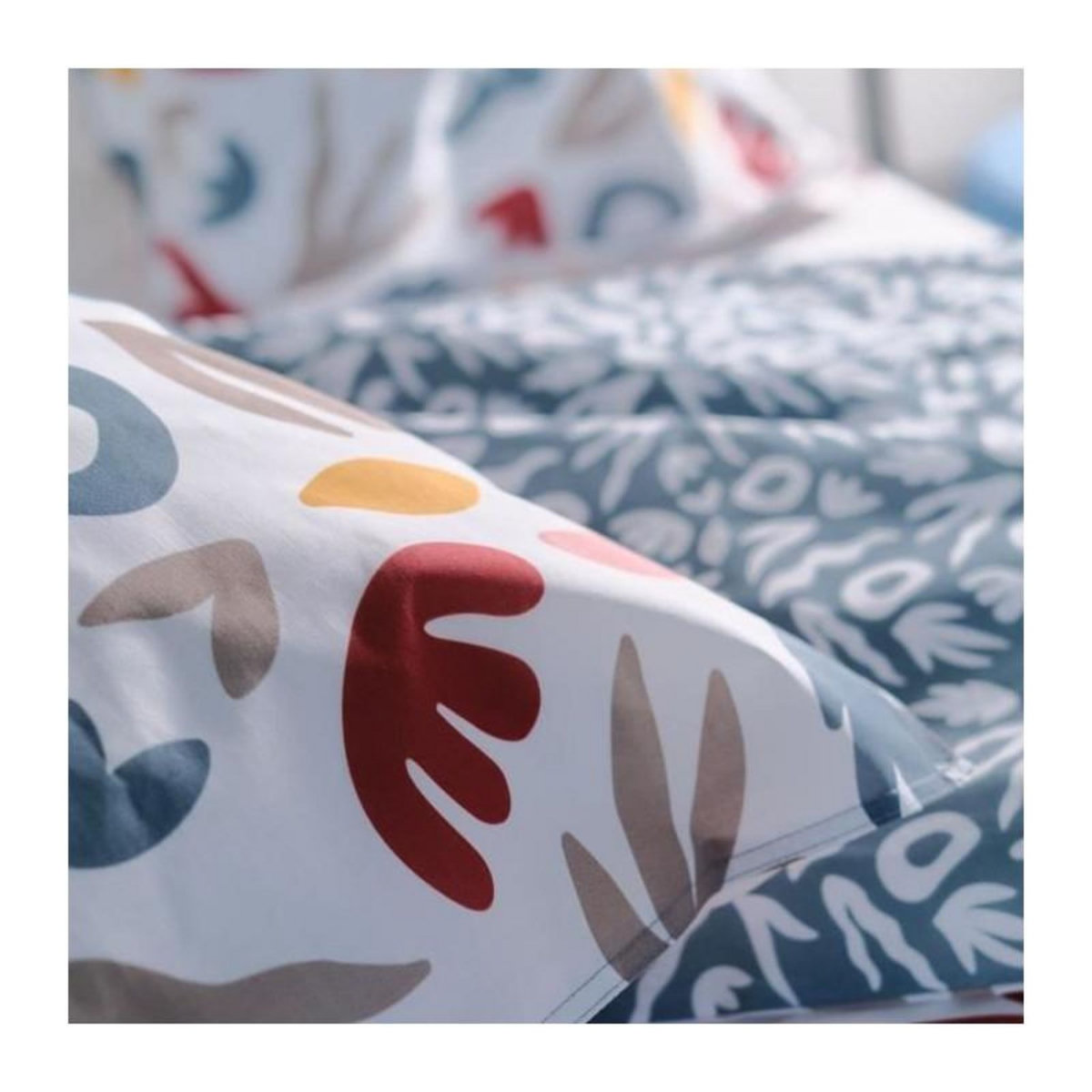 Today Parure de lit - TODAY - Sunshine - 120304 - 2 personnes - 260x240cm - Coton - Imprimé 13.7