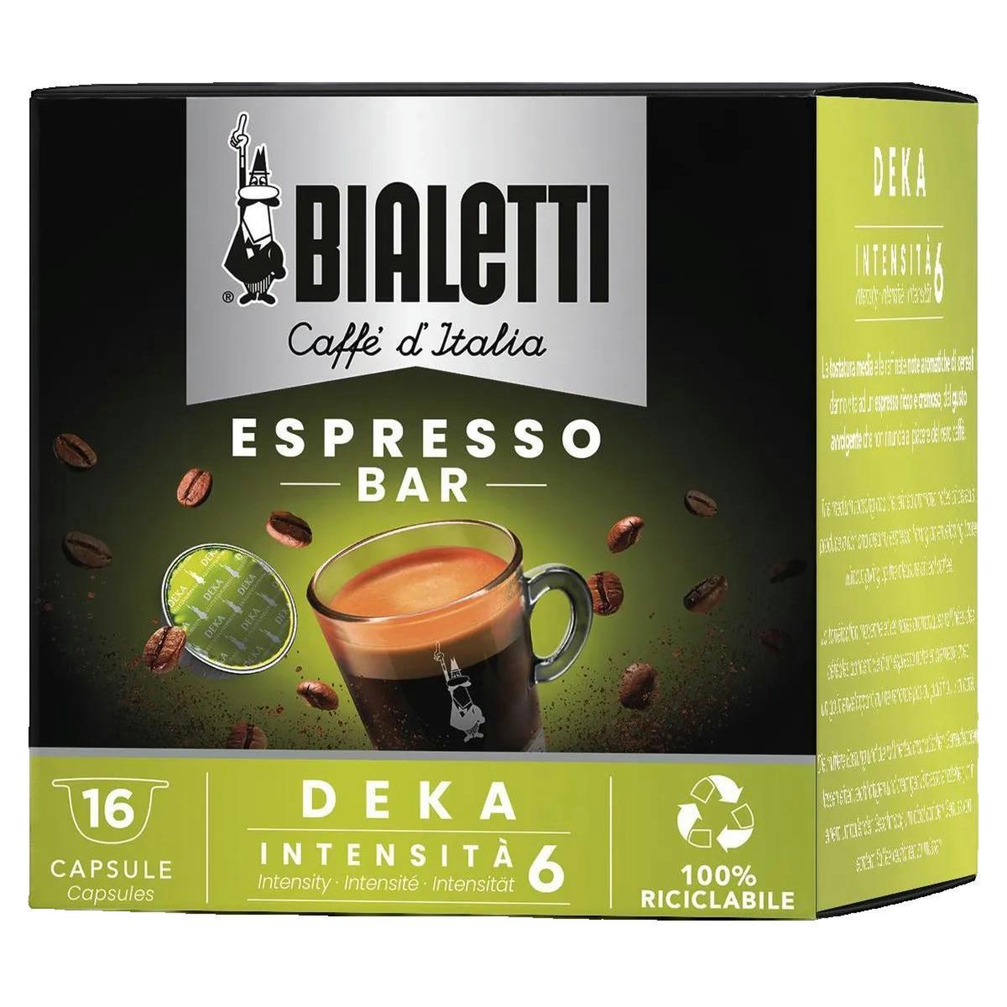 BIALETTI Capsules de café no-name Bialetti Italia Deca décaféiné