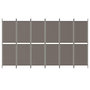 Voir la diapositive 3 : VIDAXL Cloison de separation 6 panneaux Anthracite 300x180 cm Tissu