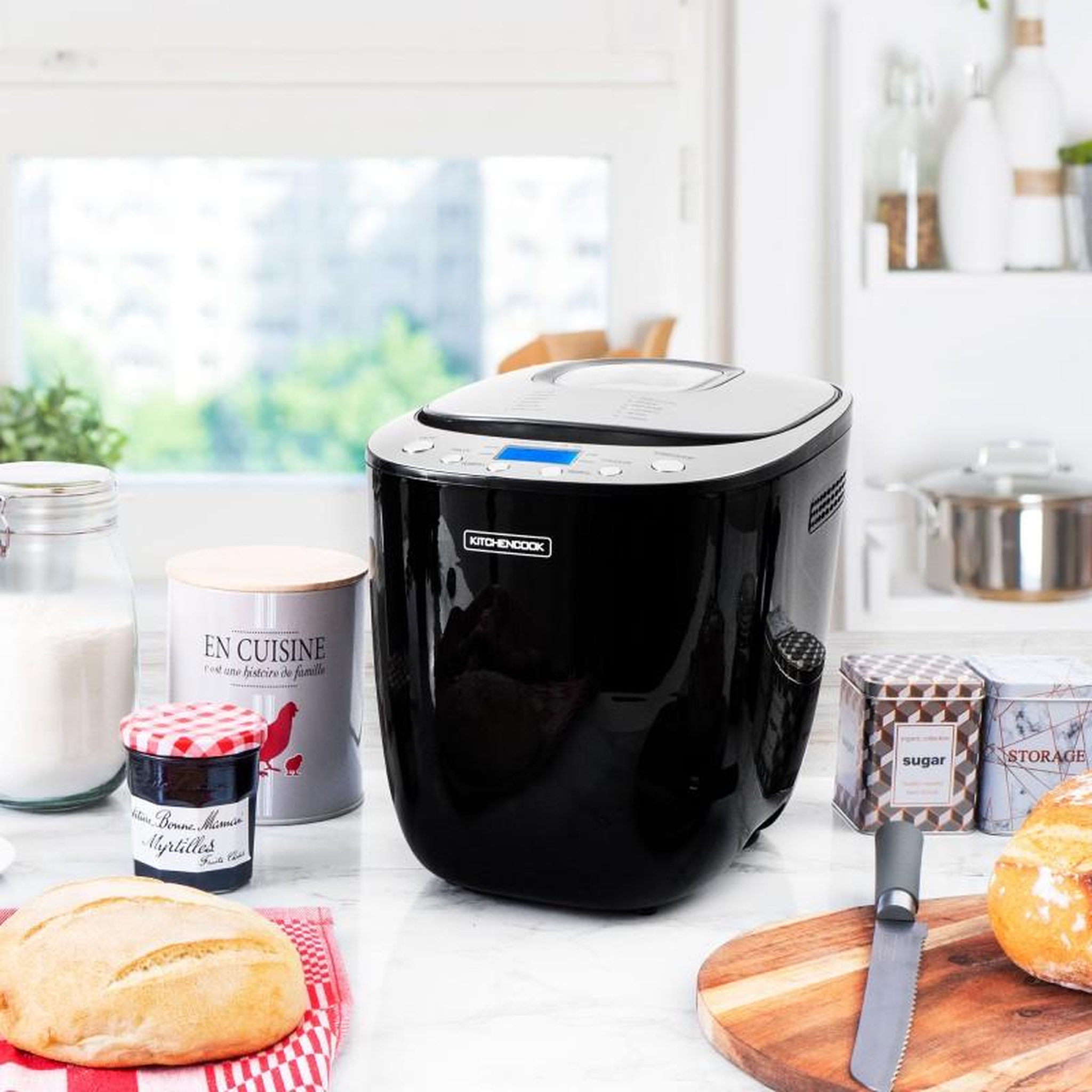 Voir la diapositive 4 : KITCHENCOOK Kitchencook - smart_b - noir - machine à pain - 550 w - 12 programmes