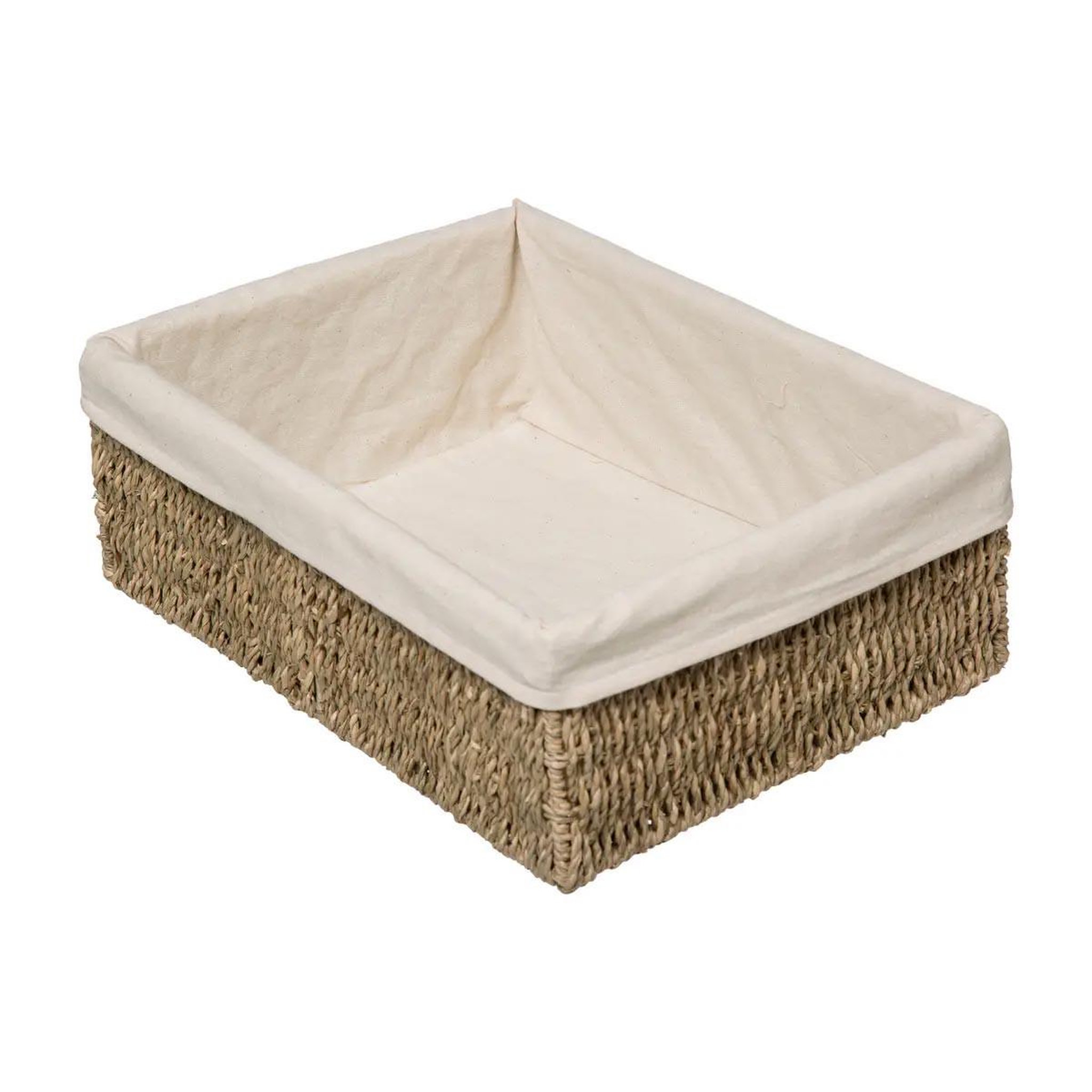 Voir la diapositive 2 : FIVE Lot de 2 paniers en roseau  seagrass  32cm naturel