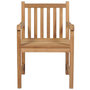 Voir la diapositive 3 : VIDAXL Chaises de jardin lot de 8 avec coussins bordeaux Bois de teck