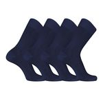 PIERRE CARDIN Lot de 2 Paires de chaussettes de ville en Fil d'Ecosse modèle 0110. Coloris disponibles : Bleu