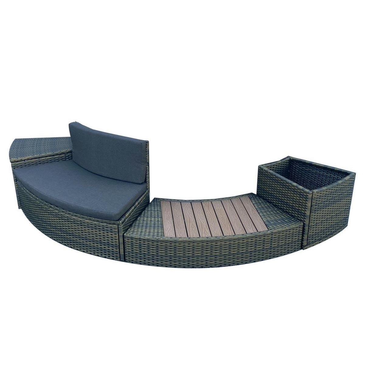 BESTWAY Ensemble mobilier 4 modules pour spa gonflable Lay-Z-Spa rond 180 cm - Bestway