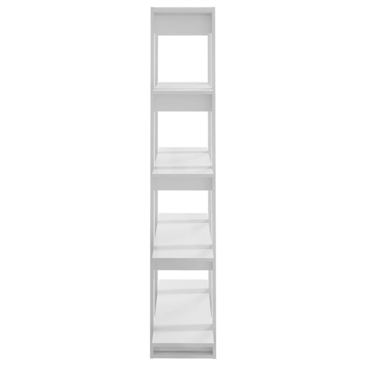 VIDAXL Bibliotheque/Separateur de piece Blanc brillant 100x30x160 cm