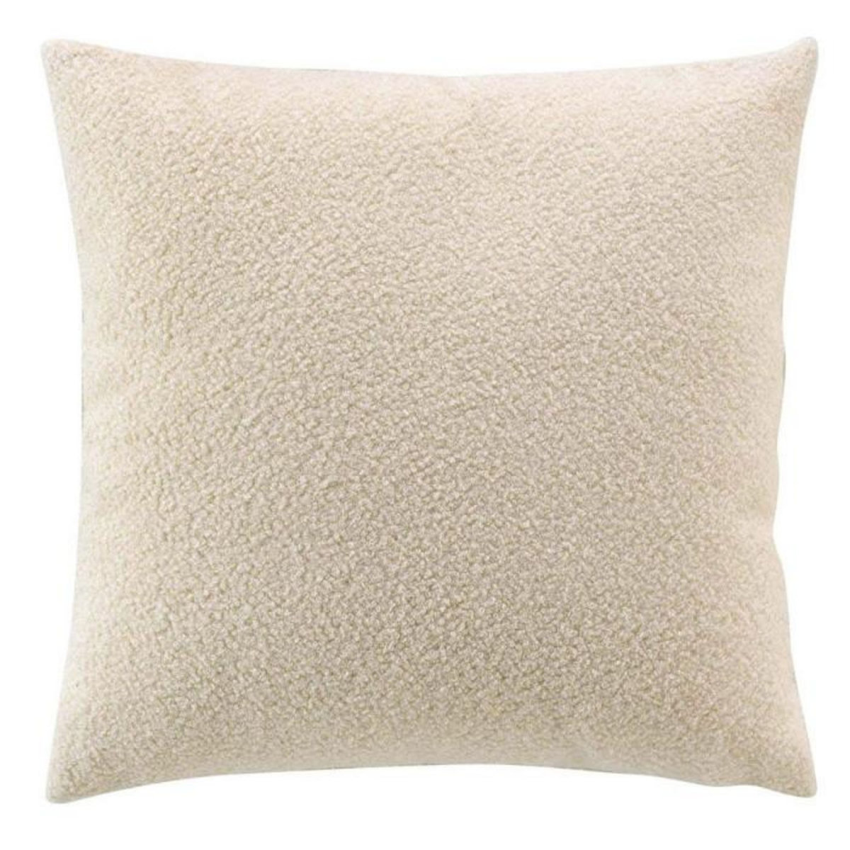 Paris Prix Coussin Déco Bouclette  Wooly  45x45cm Naturel