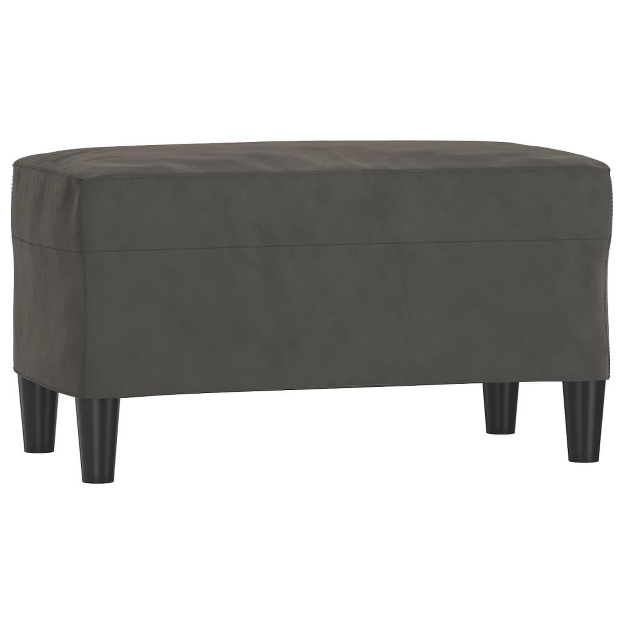 Voir la diapositive 2 : VIDAXL Banc Gris fonce 70x35x41 cm Velours