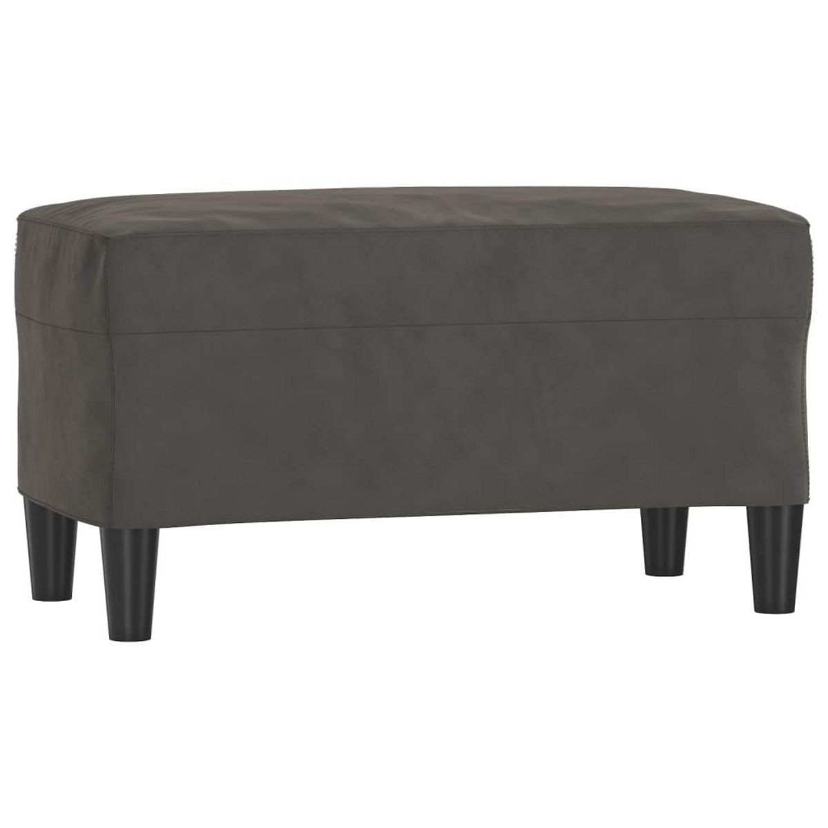VIDAXL Banc Gris fonce 70x35x41 cm Velours