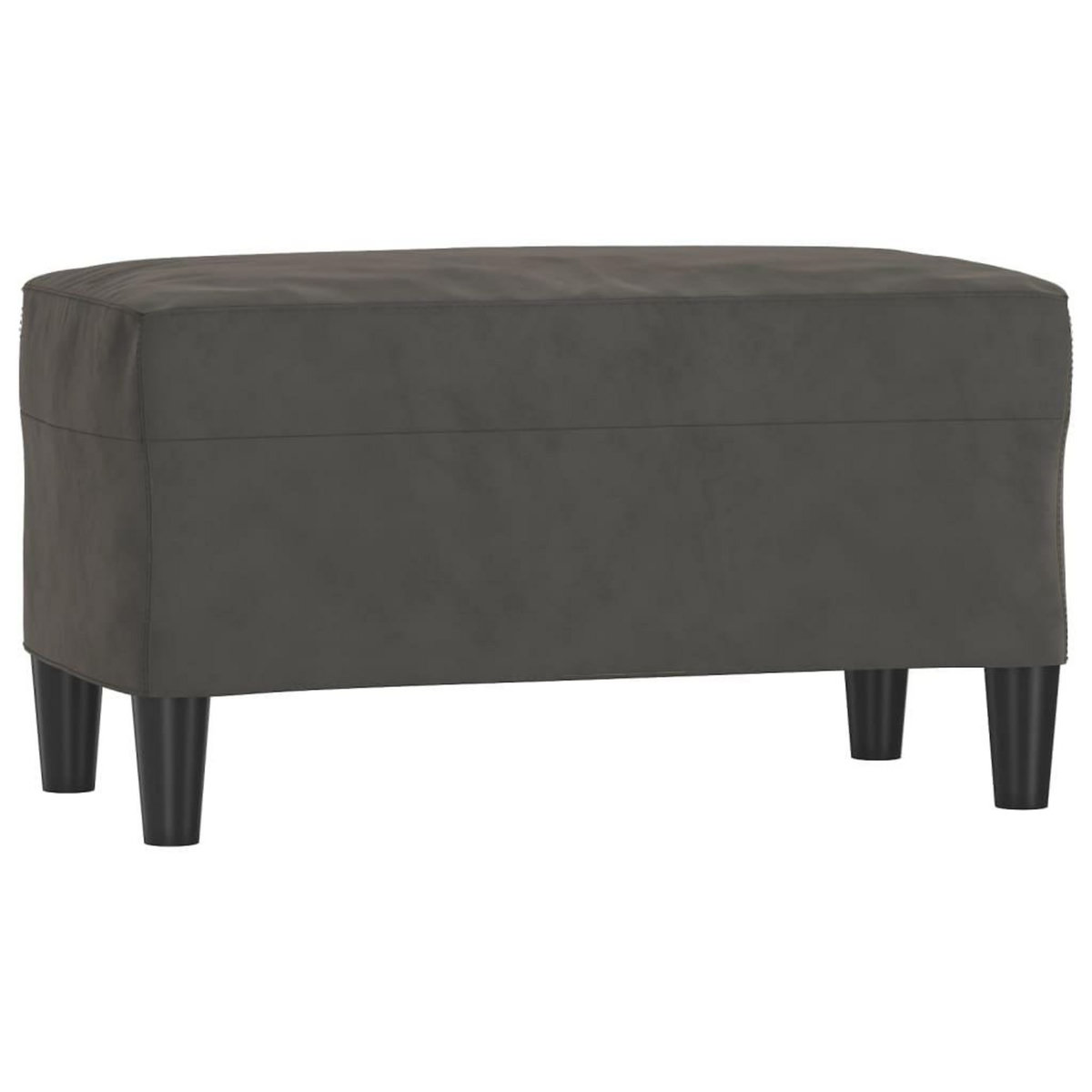 VIDAXL Banc Gris fonce 70x35x41 cm Velours