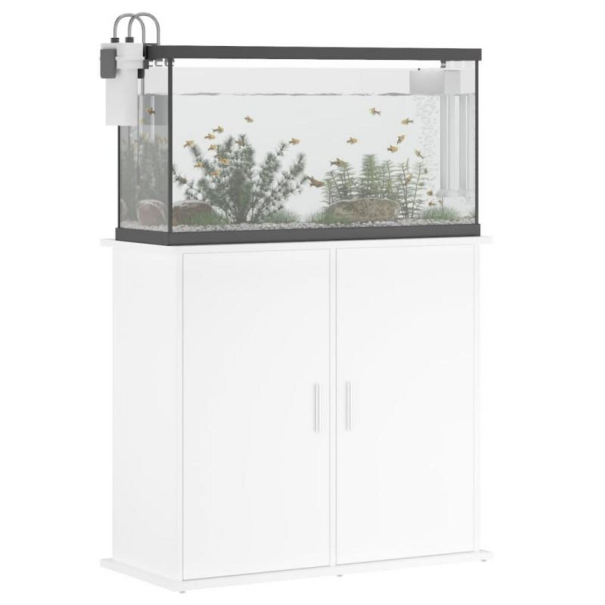 VIDAXL Support pour aquarium blanc 81x36x73 cm bois d ingénierie