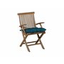 MADISON Galette de chaise de jardin Toscane Panama Sea Blue 46 x 46 cm
